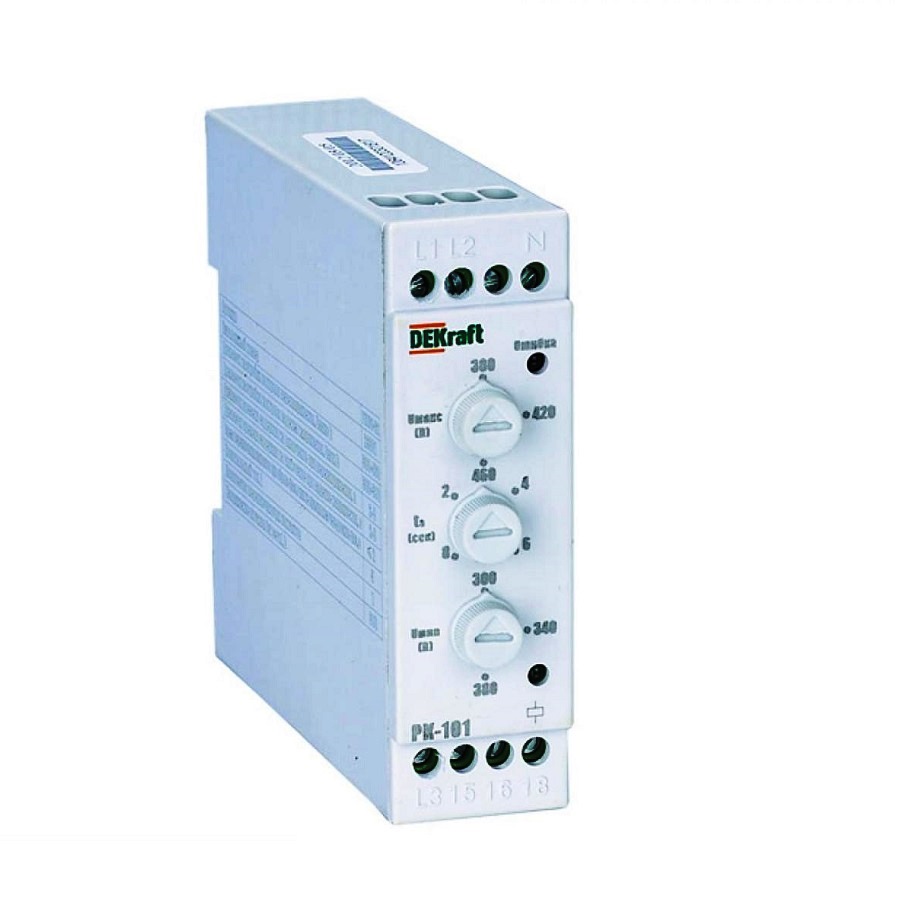 Реле контроля фаз РК101-02 DEKraft