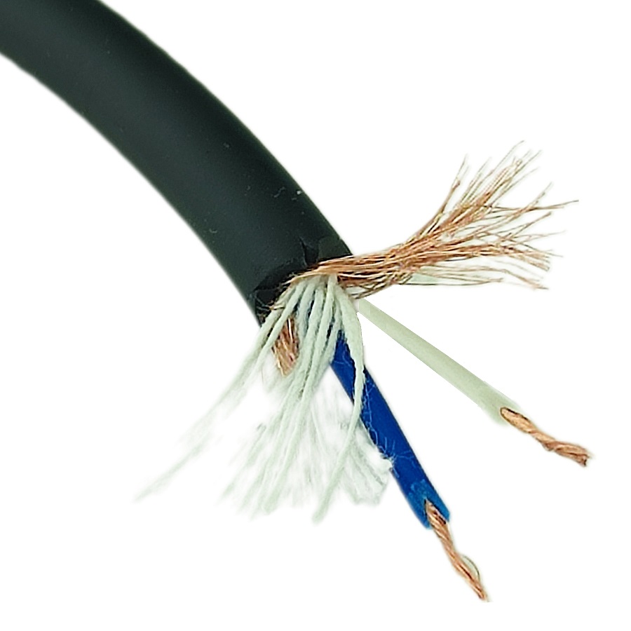 Кабель микрофонный LCM-10 BK 6.50mm 2 жилы экранированный черный