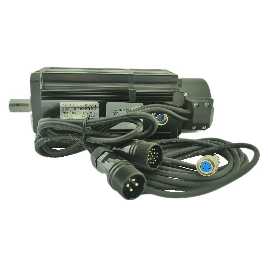 Серводвигатель с тормозом 90ST-M02430LBZ(X) 90ST-M02430Z1 220V 750W Драйвер A1SVD-15A-V6.3 - изображение 1