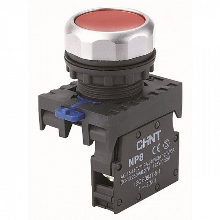 Кнопка управления нажимная без фиксации NP8-01BN RED 577900 CHINT