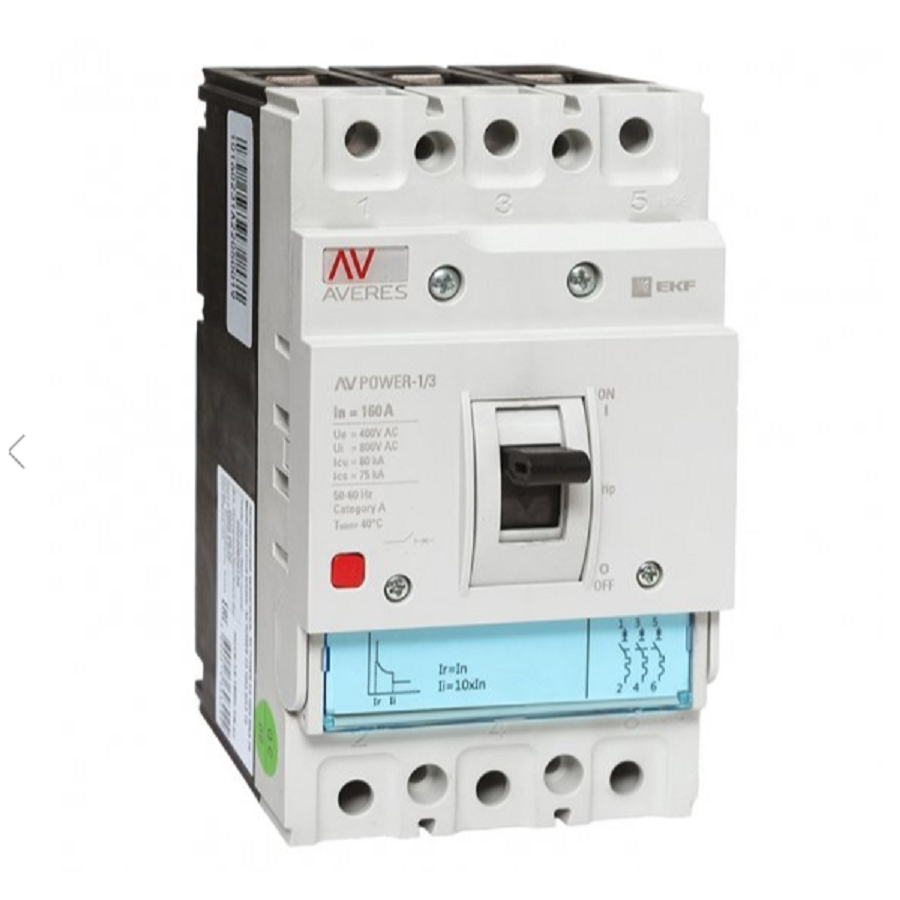 Автоматический выключатель EKF mccb-23-160H-TR-av AV POWER-2/3 160А 80kA TR