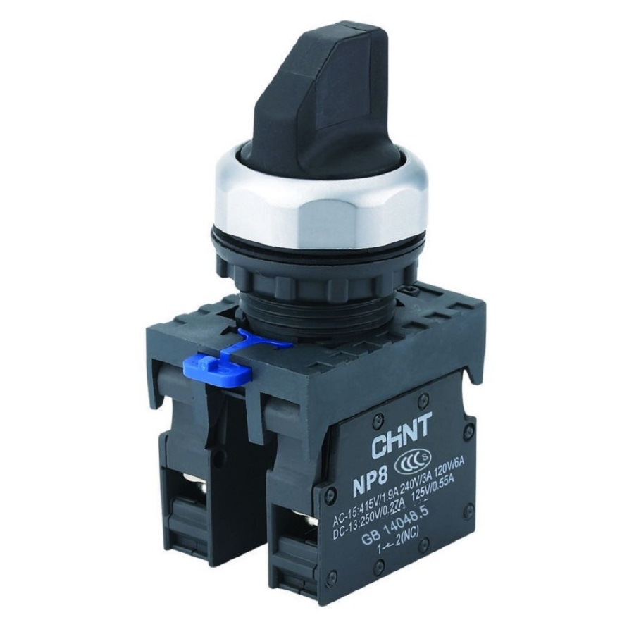 Выключатель поворотный без подсветки NP8-11X/21 BLK 577799 CHINT