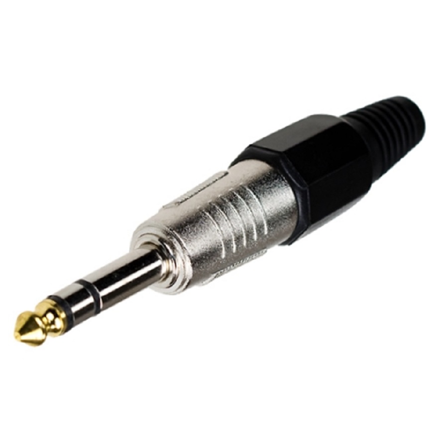 Штекер 43-005 6.3мм СТЕРЕО Черный