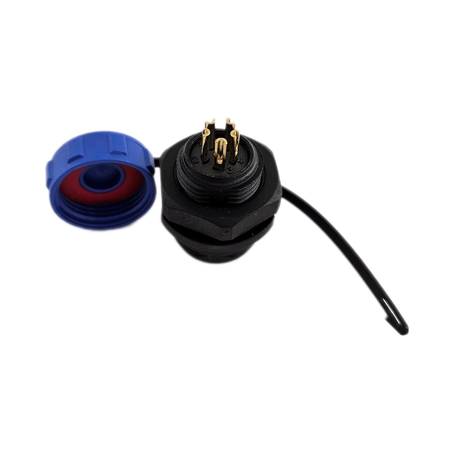 Разъем WEIPU OL1312/S5 5pin розетка на блок герметичный - изображение 1