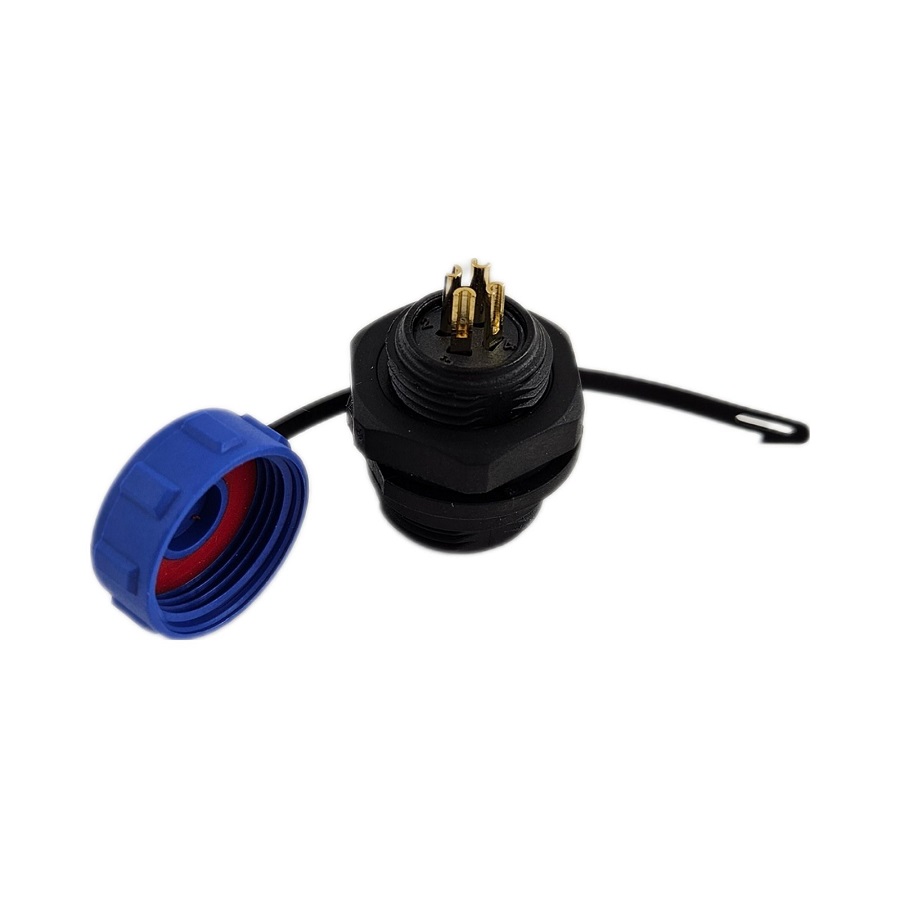 Разъем WEIPU OL1312/S4 4pin розетка на блок герметичный - изображение 1
