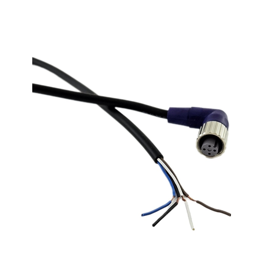 Соединительный кабель XS2FLM12PVC4A5M Omron M12 PIN 4 угловой 5м