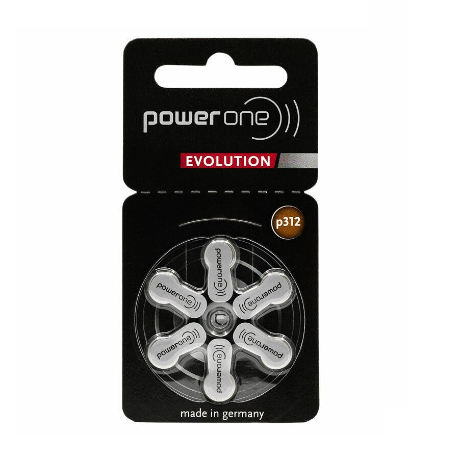 Батарейка для слухового аппарата PowerOne EVOLUTION PR48 ZA13 1.45V - 6 шт. на блистере