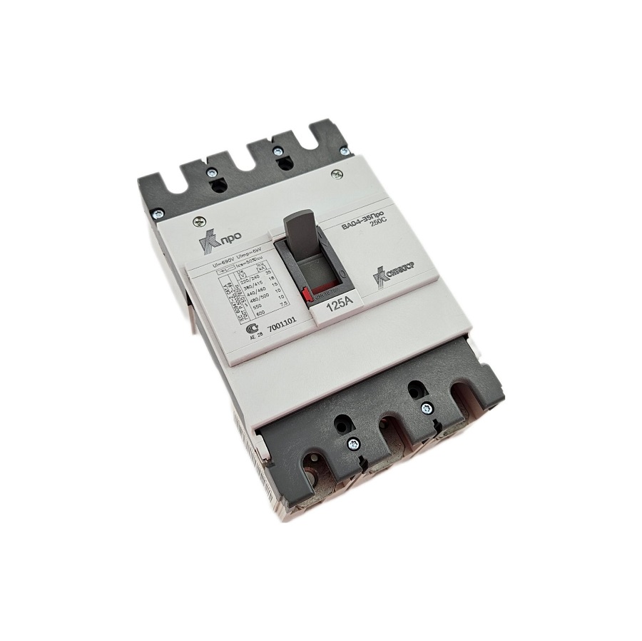 Автоматический выключатель ВА04-35 Про 250C 125А 3п 18кА
