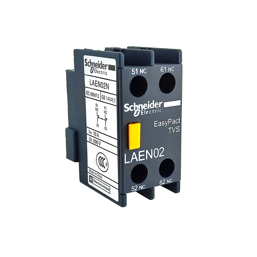 Блок контактный дополнительный LAEN02 Schneider Electric 10A 690V 1NC+1NC