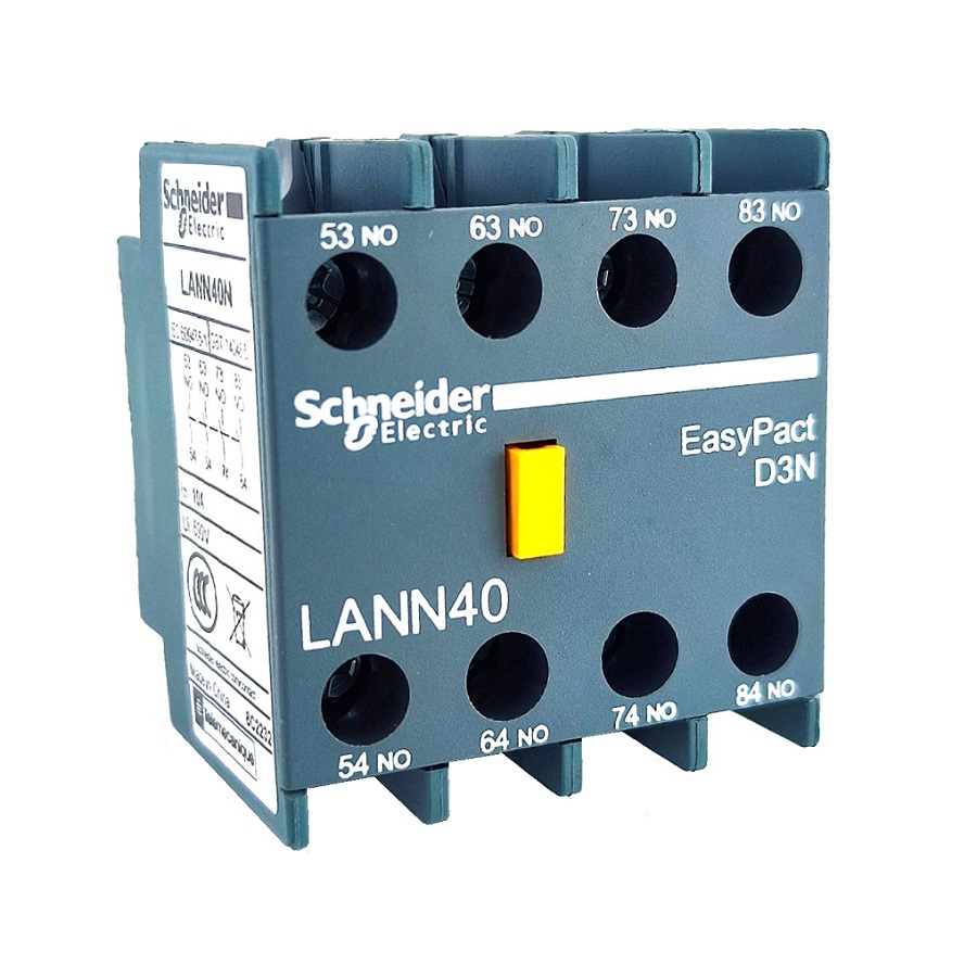 Блок контактный дополнительный LANN40N Schneider Electric 10A 690V 2NO+2NO
