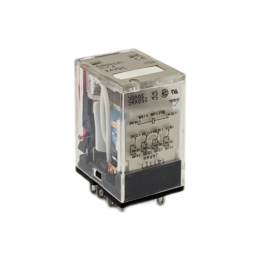 Реле OMRON MY4 24VDC 5A 4PDT - изображение 1