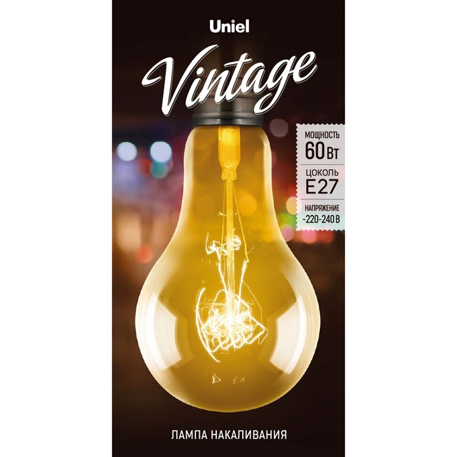 Лампа накаливания Vintage форма "А" форма нити SW