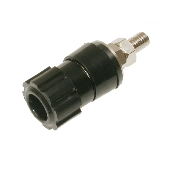 Разъем BP-121 черный на панель (гнездо)