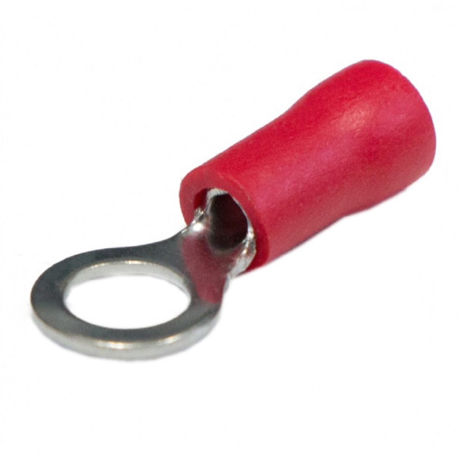 Наконечник кольцевой изолированный RVL1.25-5 red