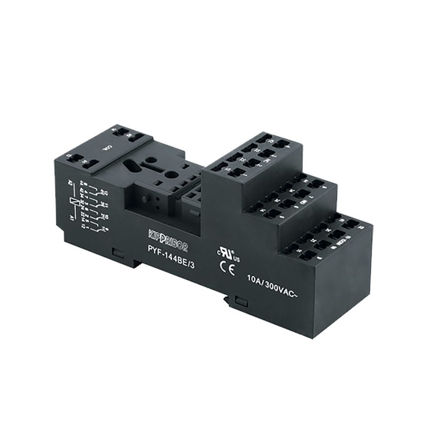 Колодка для реле KIPPRIBOR PYF-144BE/3 10A 300V