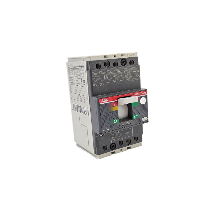 Автоматический выключатель 3-фазный 1SDA050870R1 16A Tmax T1B 160 TMD 16-630