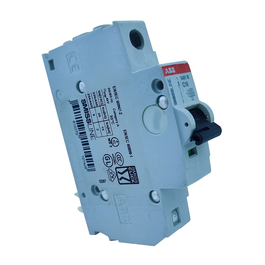 Автоматический модульный выключатель ABB SMISSLINE 1п S401M C16 10кА 16А 230V