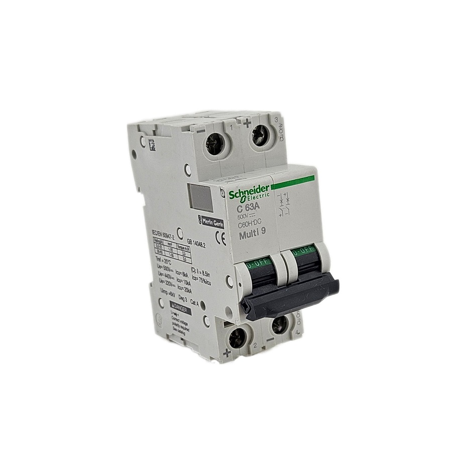Автоматический выключатель 2-полюсный 63A Muiti9 C60H-DC C63A Schneider Electric