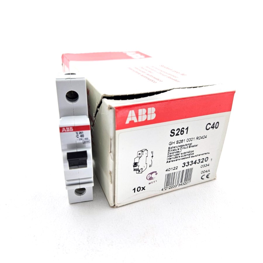 Выключатель автоматический модульный ABB 1p S261 40А GHS2610001R0404 - изображение 1