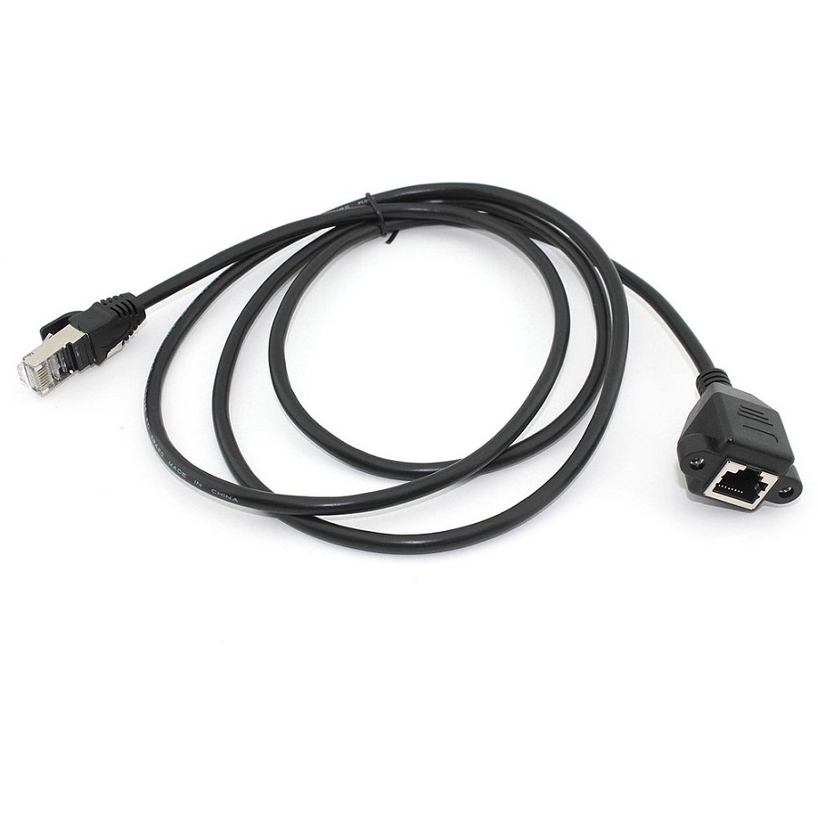 Кабель витая пара RJ45 Мама - Папа с креплением для корпуса 60 см