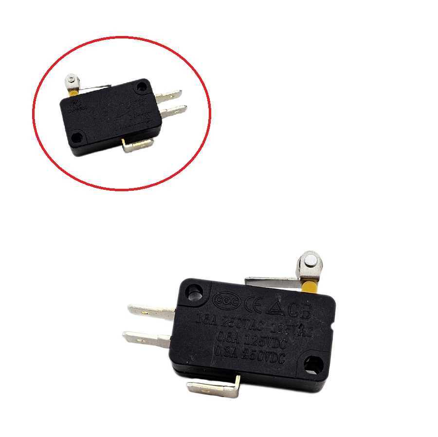 Микропереключатель концевой с роликом на рычаге KW3 16A 250V 14мм