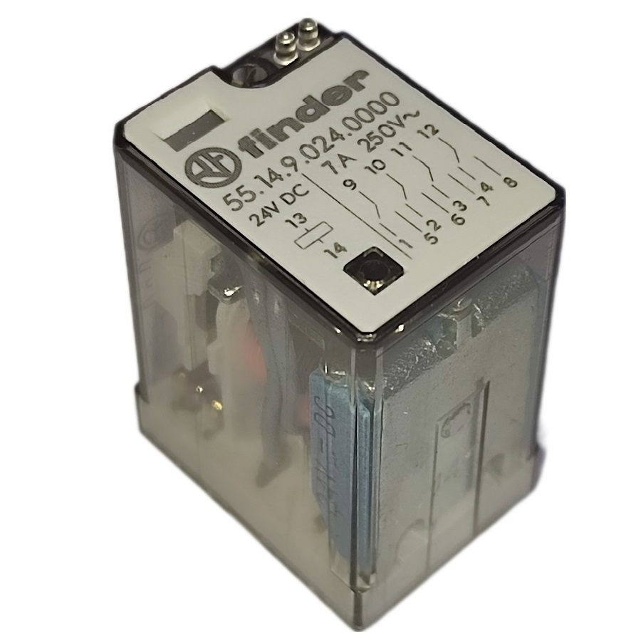 Реле Finder 55.14.9.024.0000 7A 250V
