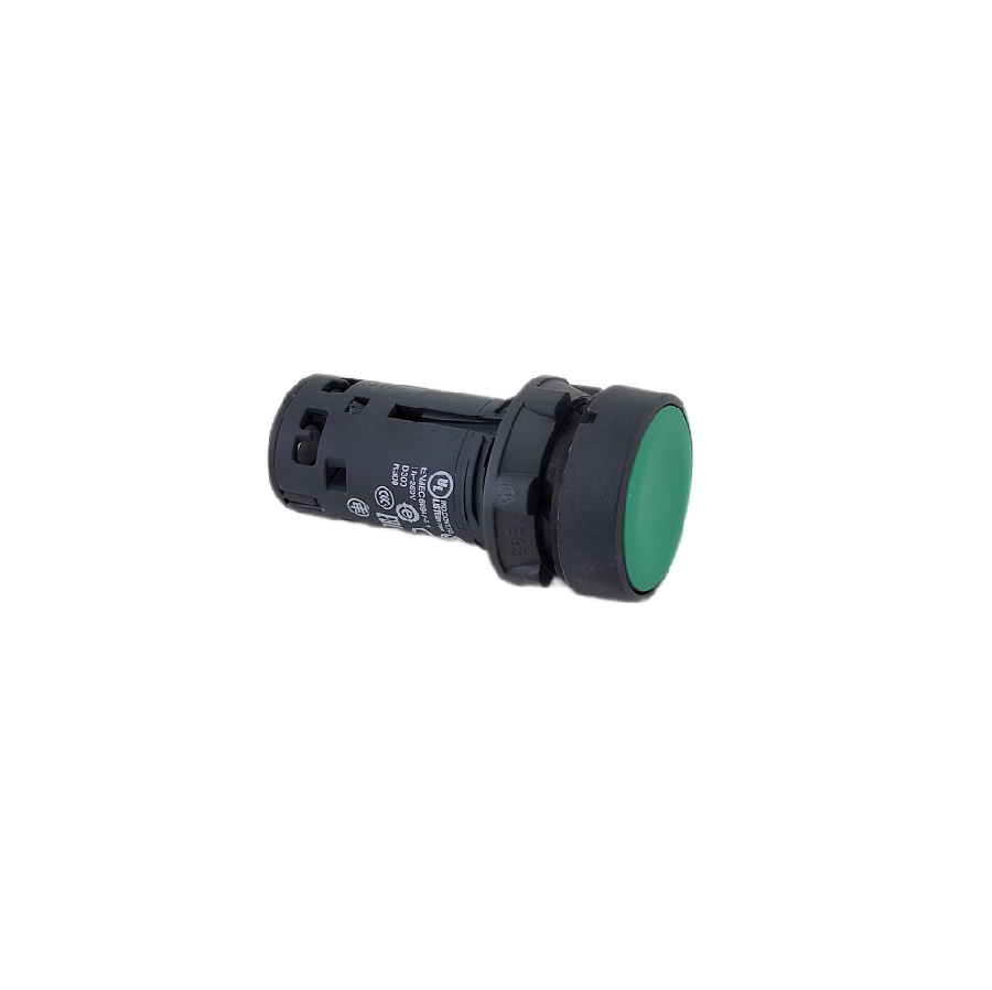 Кнопка Schneider Electric Harmony 22 мм, IP54 ,без фиксации, Зеленый XB7NA31