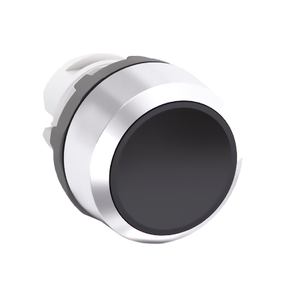Кнопка ABB MP1-20B черный без подсветки без фиксации низкая 1SFA611100R2006