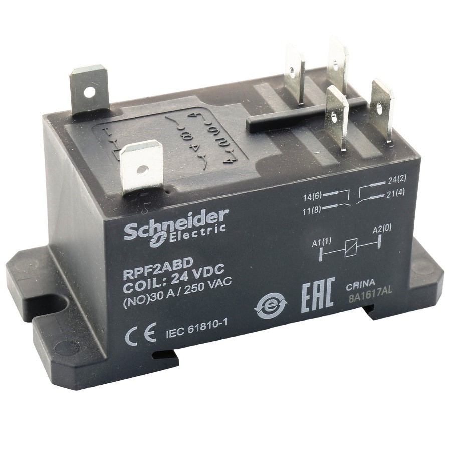 Реле силовое RPF2ABD Schneider Electric 20A 24V