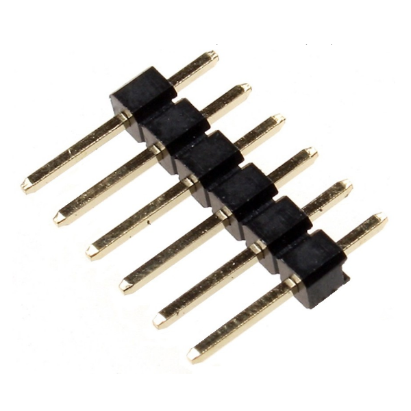 Вилка штыревая PLS-6 (DS1021-1x6) 2.54мм 1x6pin прямая
