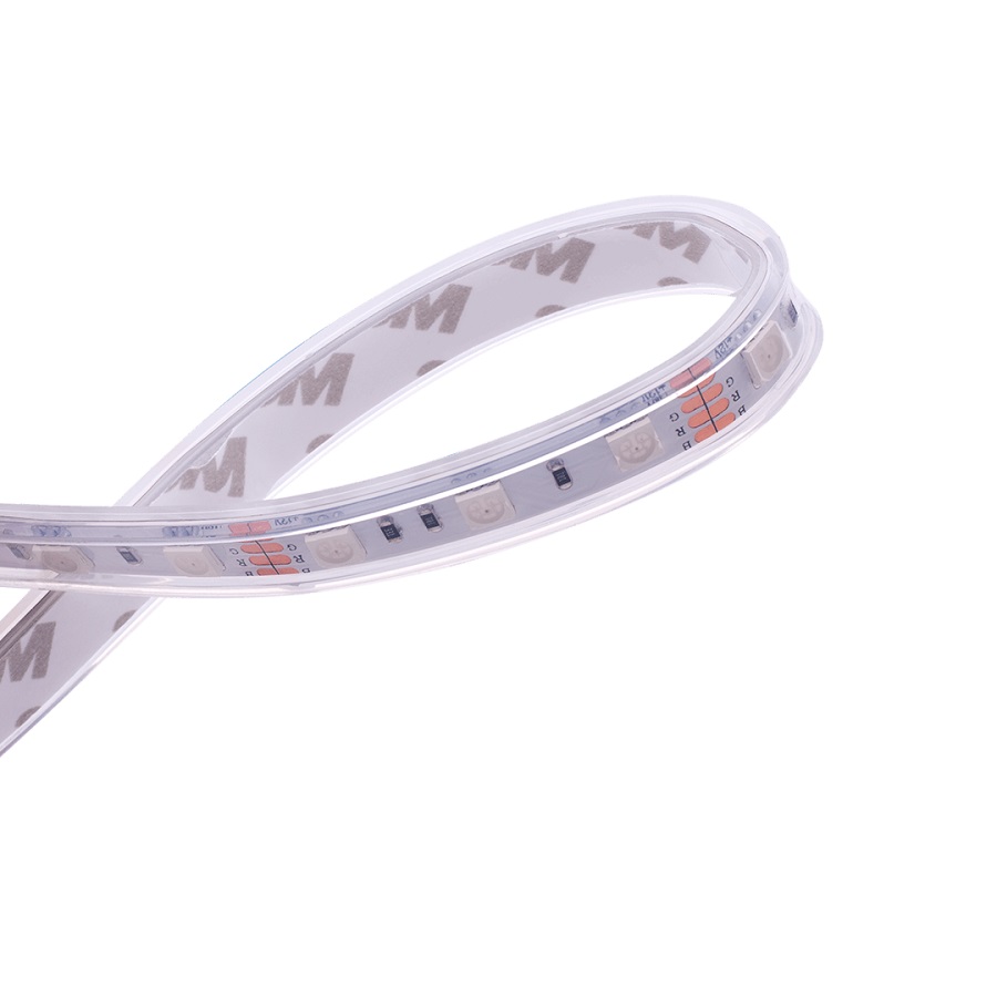 Лента светодиодная RGB 24V 5050 60 светод./м 14,4W IP-68 в силиконе 1 метр