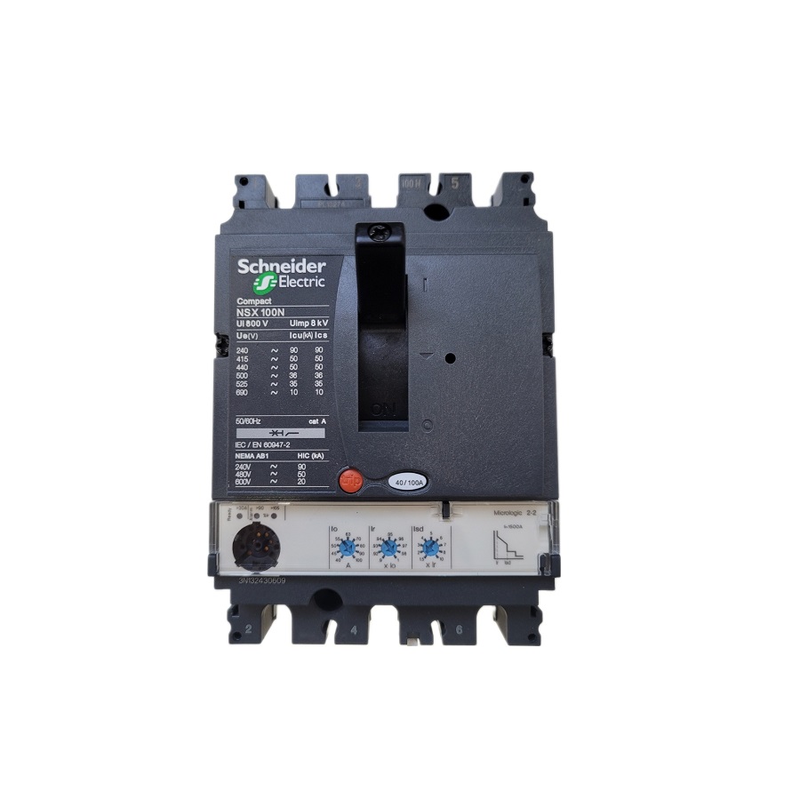Автоматический выключатель Schneider Electric Compact Micrologic NSX100B 2.2 3P3D LV429775 - изображение 1