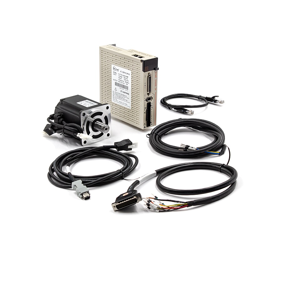 Серводвигатель с тормозом 80AST-A1C04025 180-220V 400W 2500rpm 3.82 Нм Драйвер HL-T3D-L20ARABF