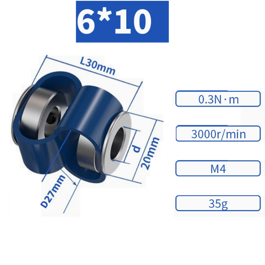Муфта энкодера гибкая GB-D27L30-6X10
