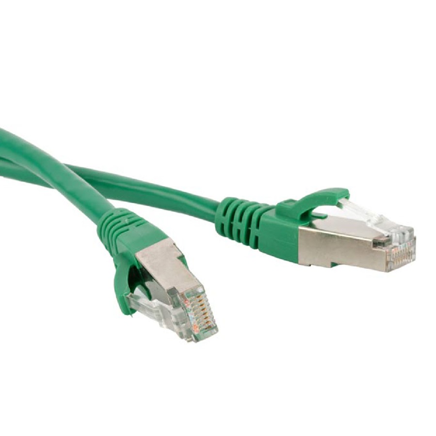 Патч-корд Hyperline PC-LPM-UTP-RJ45-RJ45-C5e-1M-GN, 1м