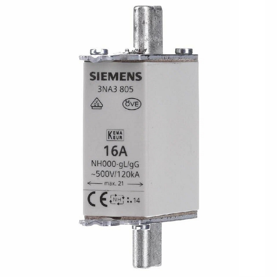 Предохранитель SIEMENS 3NA3 805 16A 500V gL-gG