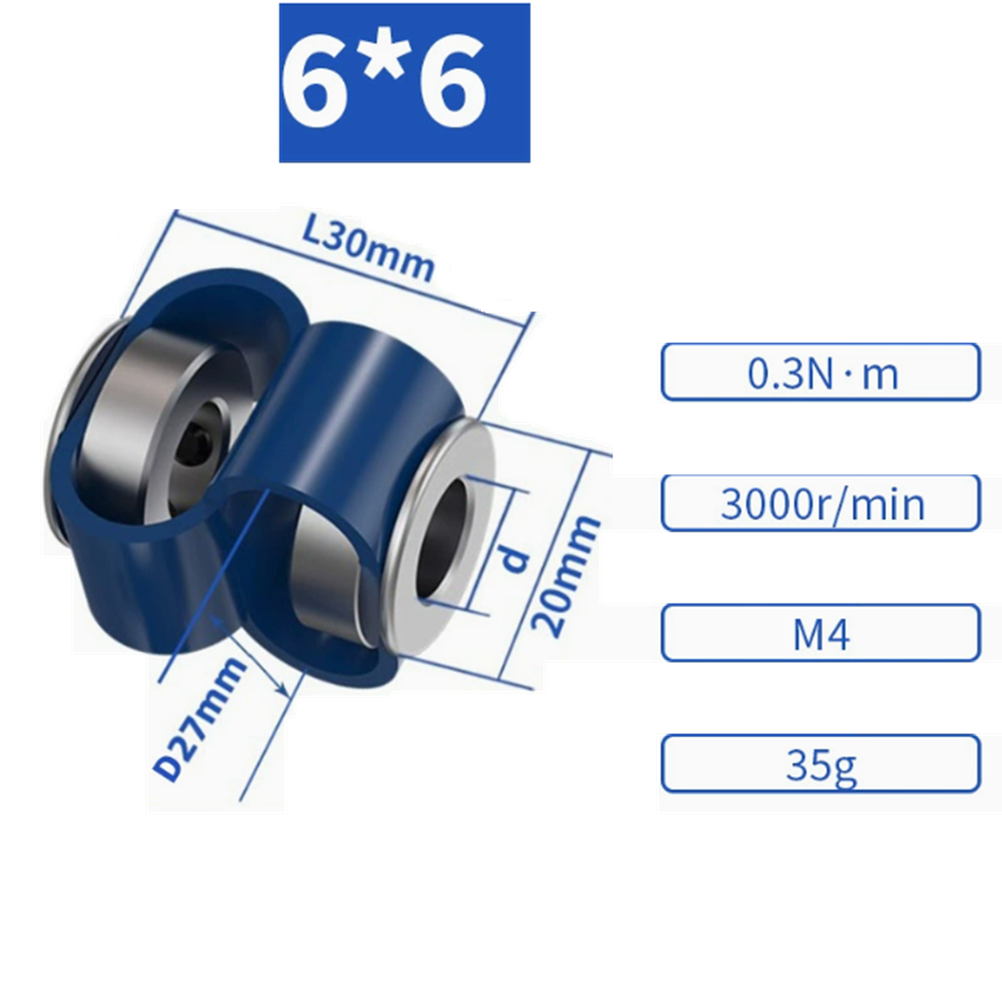 Муфта энкодера гибкая GB-D27L30-6X6 671258