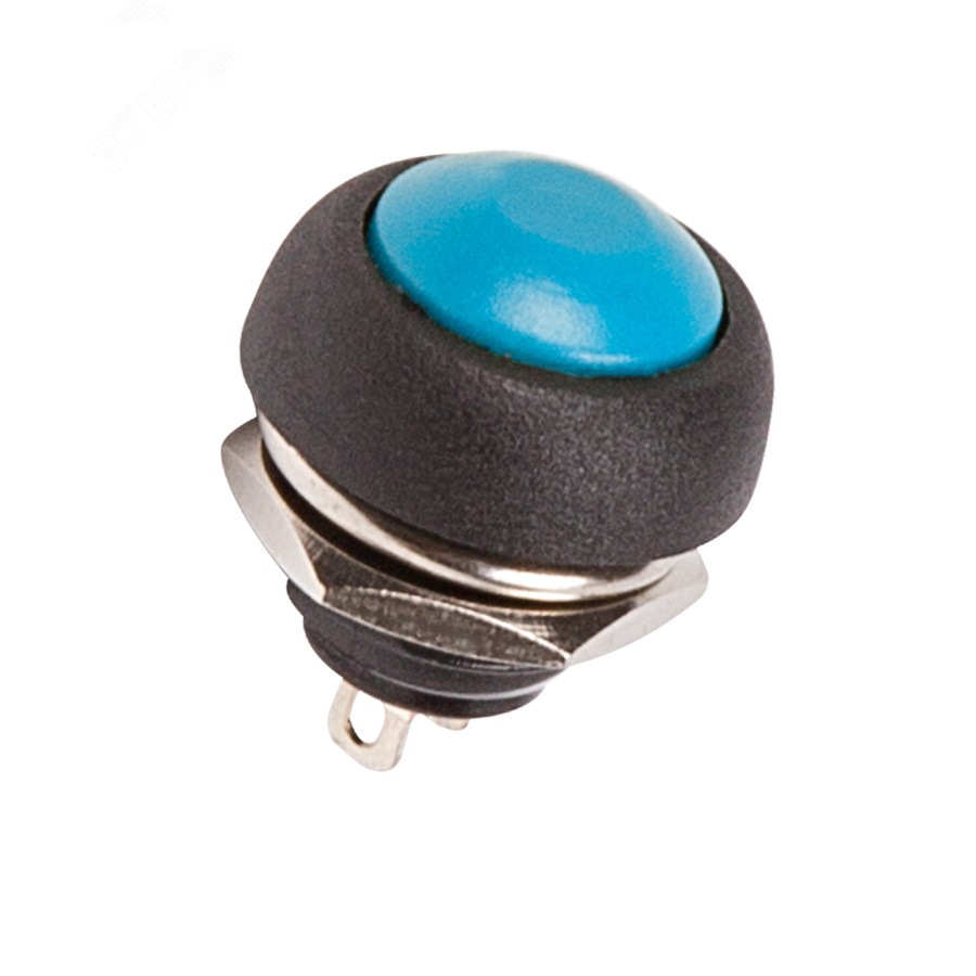 Кнопка PBS-33B off-(on) синяя без фиксации