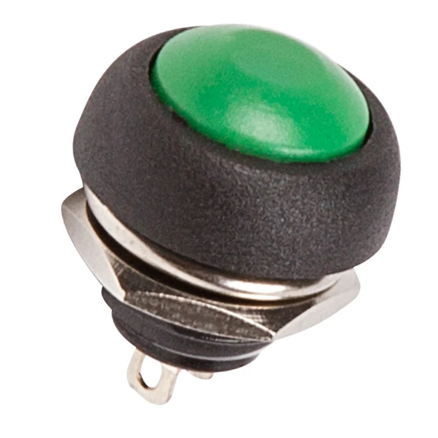 Кнопка PBS-33B off-(on) зеленая без фиксации