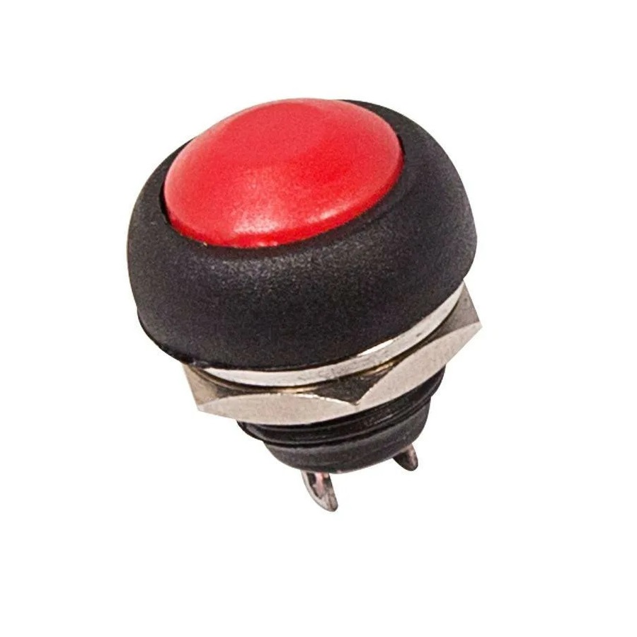 Кнопка PBS-33B off-(on) красная без фиксации