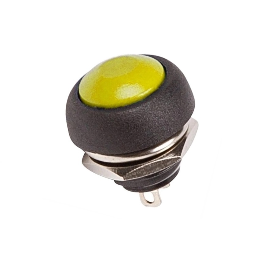Кнопка PBS-33B off-(on) желтая без фиксации