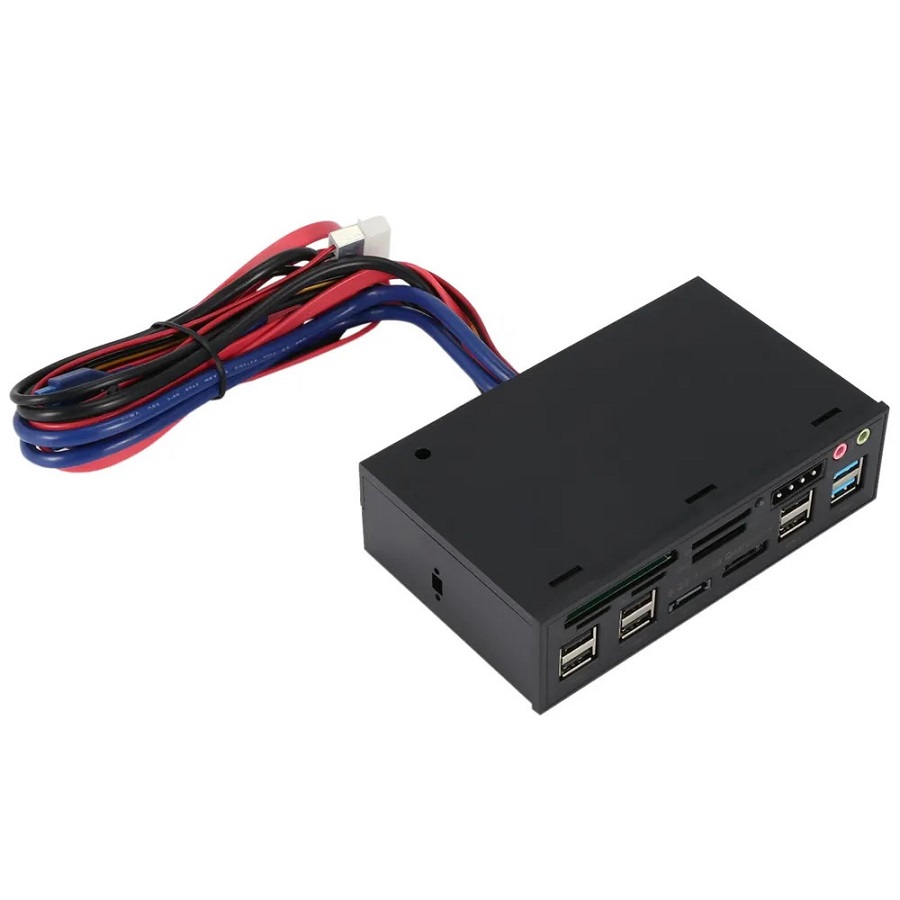 Многофункциональный 5,25-дюймовый считыватель карт памяти USB 2.0 3.0 20-конт. E-SATA