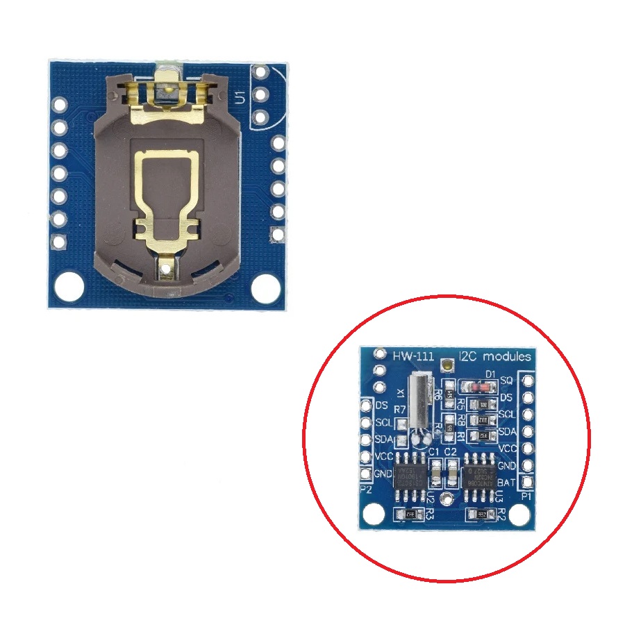 Плата-модуль часов в режиме реального времени DS1307 HW-111 для Ардуино