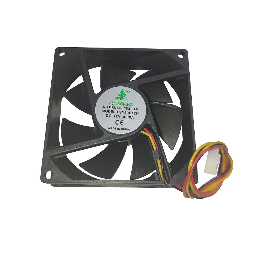 Вентилятор FONSONING FSY80S12H 0.3A 12VDC 3 провода