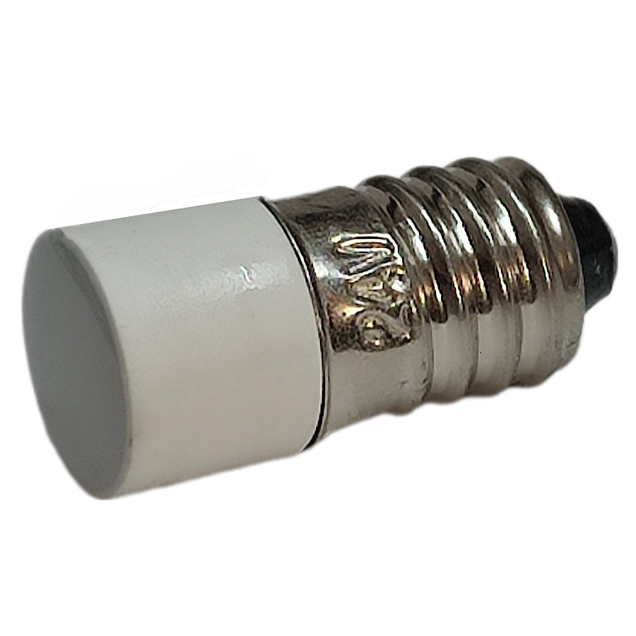 Лампа индикаторная E10 LED 6VDC WHITE белая