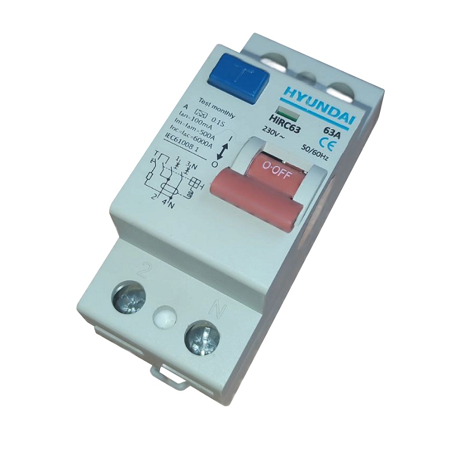 Двигатели Энкодеры Датчики УЗО HYUNDAI HiRC63-F 63A 230V 2P(1P+N) G5S0000C
