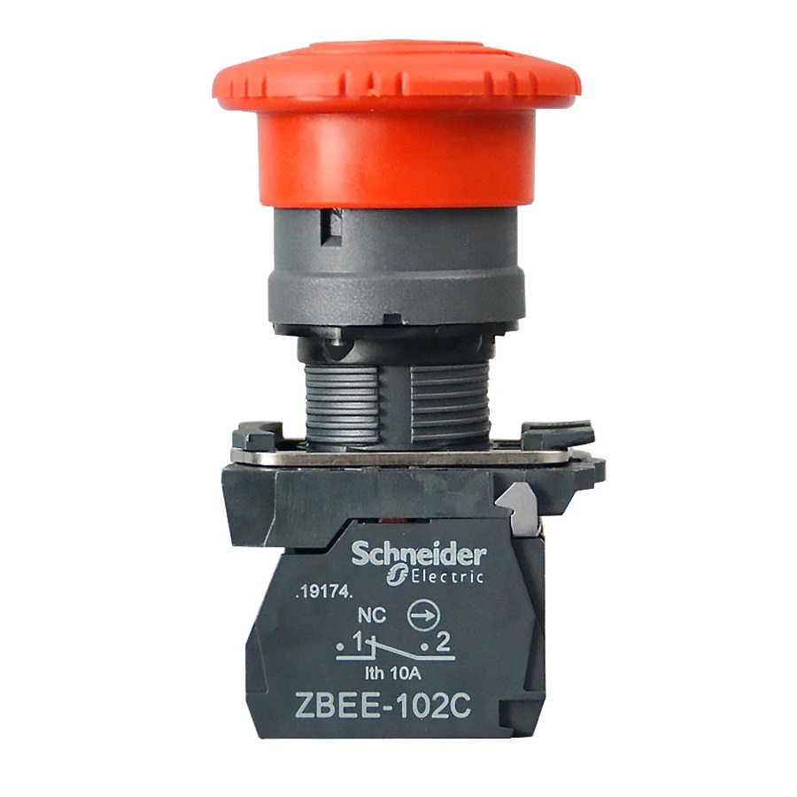 Кнопка аварийной остановки XB5AS542C в сборе Schneider Electric