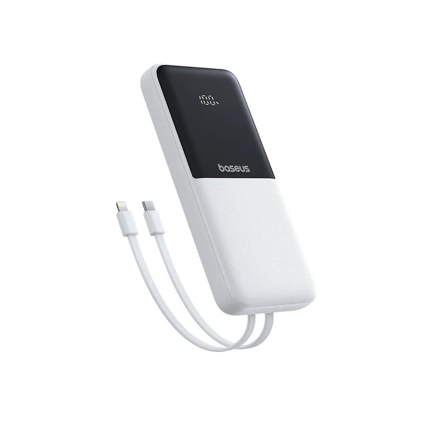 Внешний аккумулятор Baseus 22.5W 20000mAh 2 кабеля TypeC и Lightning и 2 разъема USB и TypeC