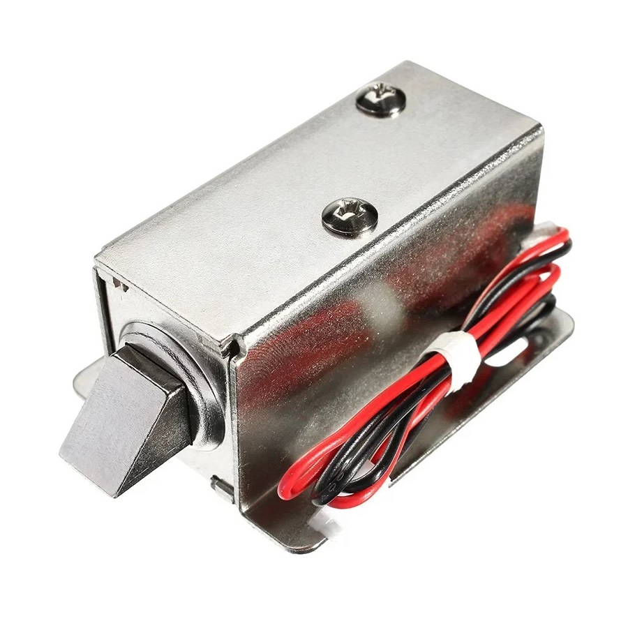 Электромагнитный замок 12V в металлическом корпусе 0,35A 12V