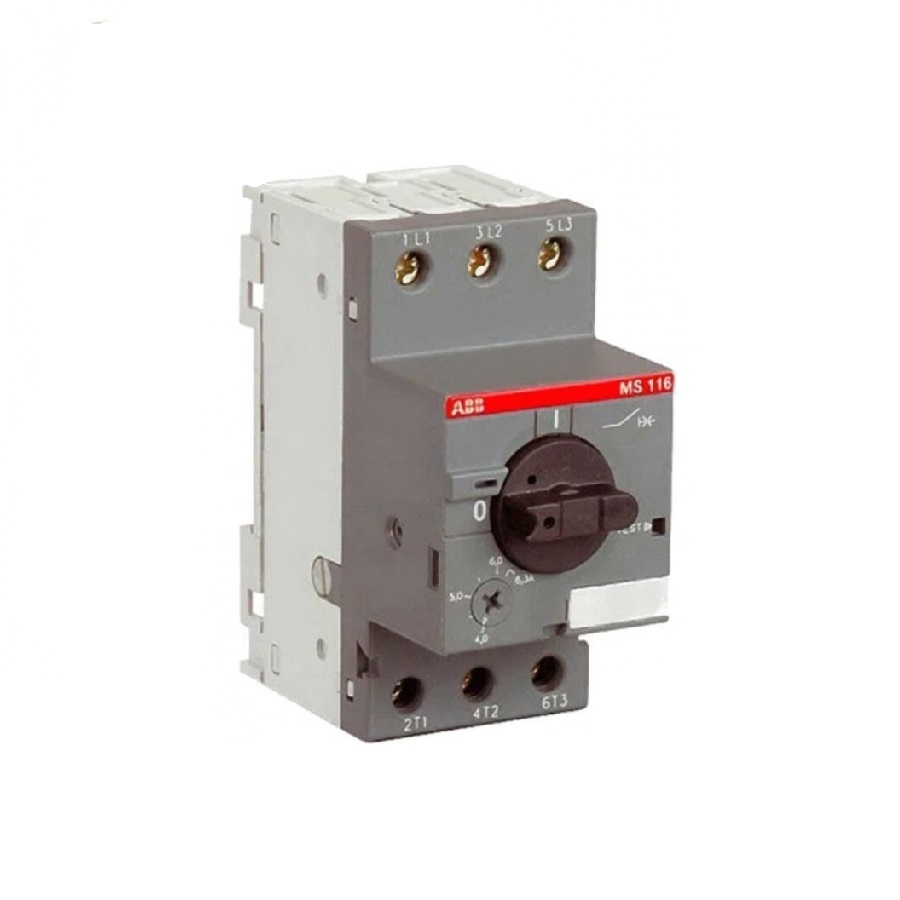 Автомат трёхполюсный моторный ABB MS116-6.3 1SAM250000R1009
